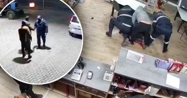 Инцидент в Бричанах: Пограничник пожал руку агрессору после нападения. Коллаж: Point.md
