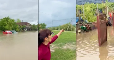 Viața după 2 zile de ploi la Greblești. Localnic: E distrus tot. Nu avem apă de băut