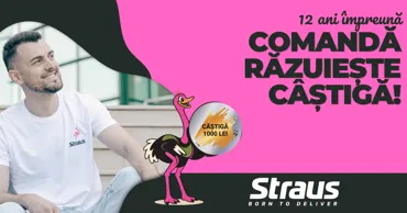 Straus împlinește 12 ani și transformă fiecare livrare într-o surpriză Ⓟ