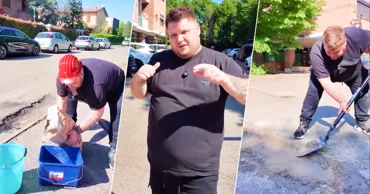 Un moldovean riscă amendă în Italia după ce a reparat strada din fața localului său