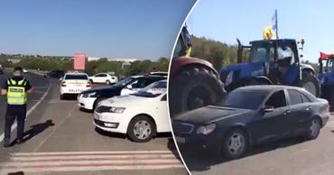 Фермеров заблокировали на въезде в Кишинев.