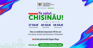 Festivalul dedicat orașului Chișinău și oamenilor lui revine cu o nouă ediție Ⓟ