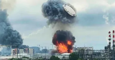 Последствия удара по Московскому НПЗ видны со спутника