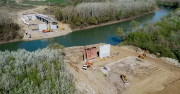 Мост в Унгенах готов на 45% менее чем через год после начала строительства