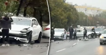 В Кишиневе столкнулись Porsche и Renault: у водителя одной из машин не было прав