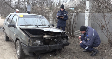В Бельцах загорелся ВАЗ.
