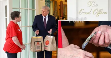 Трамп оставил курьеру $100 чаевых за заказ из McDonald's в Белый дом