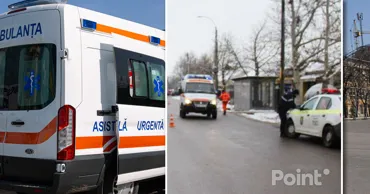Accident rutier cu o ambulanță la Basarabeasca: Fetița rănită, transportată la Chișinău