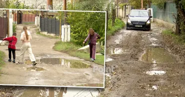 Жители улицы Рошиорь в Кишиневе жалуются на разбитую дорогу: «Даже в селе такого нет»