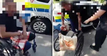 В Кишиневе разоблачили очередного попрошайку в инвалидной коляске