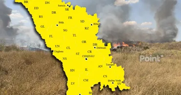 В Молдове продлили желтый уровень опасности в связи с риском пожаров