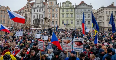 La Praga a avut loc un miting de amploare în sprijinul președintelui