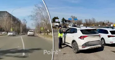 O șoferiță care nu a acordat prioritate pietonilor, identificată și sancționată