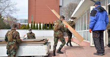 Пынзарь рассказал о роли армии в обустройстве "Центра COVID-19" на Moldexpo.