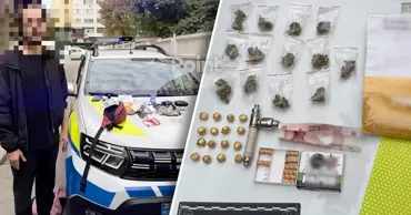 В Кишиневе задержали 24-летнего мужчину с 37 пакетиками наркотиков