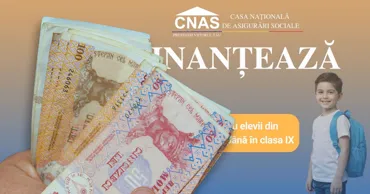 CNAS a explicat cum poți primi ajutorul școlar de 1.000 de lei, dacă plata nu a ajuns pe card