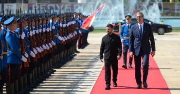 AFP: Vizita lui Zelenski la Belgrad se vrea o palmă pentru ruşi