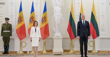 Maia Sandu efectuează o vizită oficială la Vilnius cu ocazia independenței Lituaniei