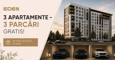 Eden: Apartament la Botanica și un loc de parcare gratis Ⓟ
