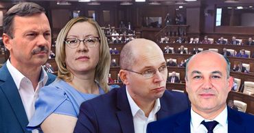 Сегодня в парламенте начали работу четыре новых депутата. Фото: Point.md