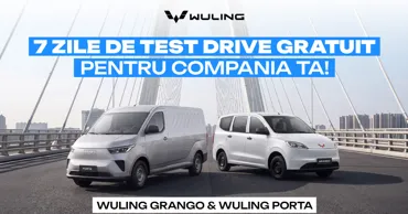 Wuling oferă companiilor 7 zile de test drive gratuit: Descoperă Porta și Grango Ⓟ