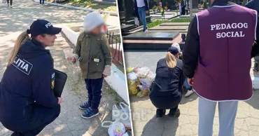 Peste 30 de familii cu copii, prinse în timp ce cerșeau în cimitirele din Capitală