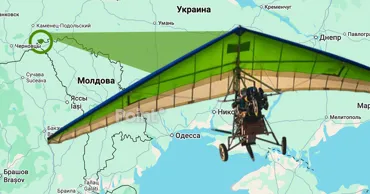 Воздушное пространство Молдовы нарушил мотодельтаплан, прилетевший со стороны Украины