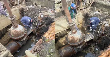 Семь домов остались без воды в результате прорыва трубы на улице Албишоара