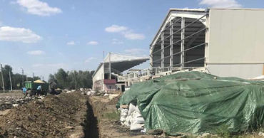 Комратский стадион подключают к коммуникациям. Фото: gagauzinfo.md.