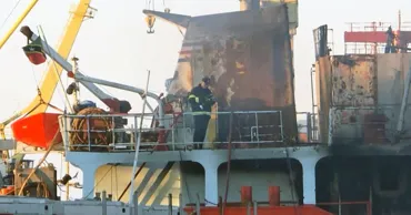 În largul coastelor României a fost stins un incendiu la bordul unei nave cargo