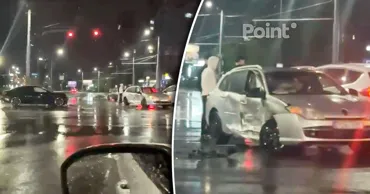 В Кишиневе произошло цепное ДТП: перекресток не поделили три авто
