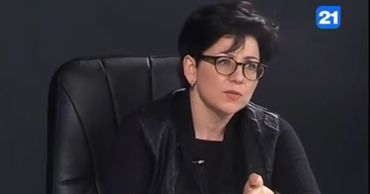 Журналист Елена Пахомова-Левицкая.