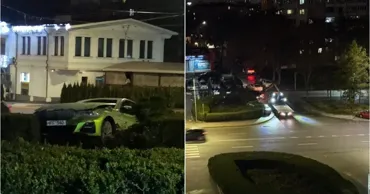 На Ботанике произошло ДТП: водитель въехал в кусты