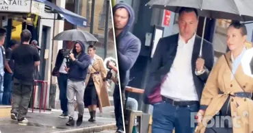 Sobceak și Arestovici, văzuți sub același umbrelă în Londra