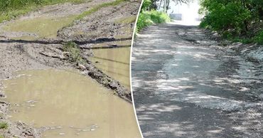 Центральная улица в Бельцах полна луж, несколько домов в опасности.
