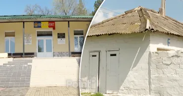 В Чимишенах модернизировали школу, но туалет остался на улице в 500 метрах от здания