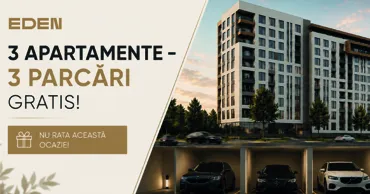 Eden: Apartament la Botanica cu loc de parcare gratis Ⓟ