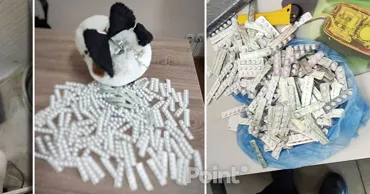 O jucărie de pluș, folosită pentru a introduce ilegal pastile psihotrope prin Moldova