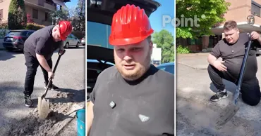 В Италии ресторатор из Молдовы сам заделал ямы перед своим баром: ему грозит штраф