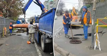 В Apă-Canal сообщили о завершении ремонта канализационного коллектора на улице Янку