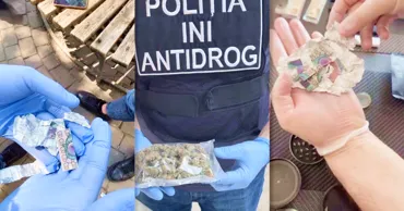 Droguri de sute de mii de lei scoase din circuit: Trei tineri, reținuți în flagrant