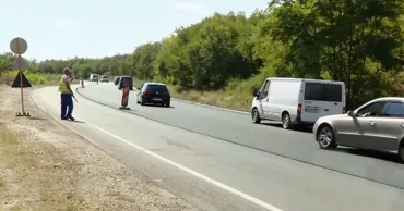 Водители жалуются на пробки на национальной трассе R3 Кишинёв – Хынчешты