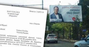 Суд обязал Иона Чебана убрать все избирательные баннеры из столицы.