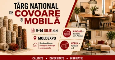Târg Național de Covoare și Mobilă la Moldexpo în perioada 9–14 iulie Ⓟ