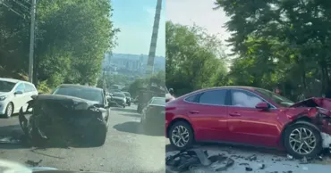 Două automobile, implicate într-un accident în Capitală: O persoană, rănită