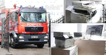 Incendiu în clădirea Ministerului Sănătății din Chișinău