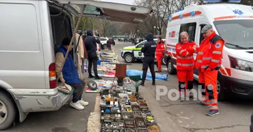 В Кишинёве на блошином рынке у вокзала умер пенсионер