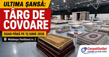 Ultima șansă: Târgul de Covoare Carpet Outlet, la Moldexpo doar până pe 15 iunie Ⓟ