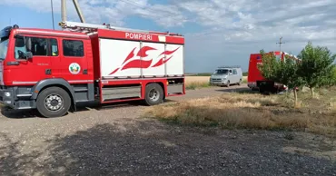 Пожарные ликвидировали возгорание, охватившее поле в селе Тудора