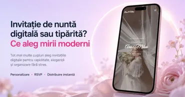 Weddo: Invitație de nuntă digitală sau tipărită - ce aleg mirii moderni Ⓟ